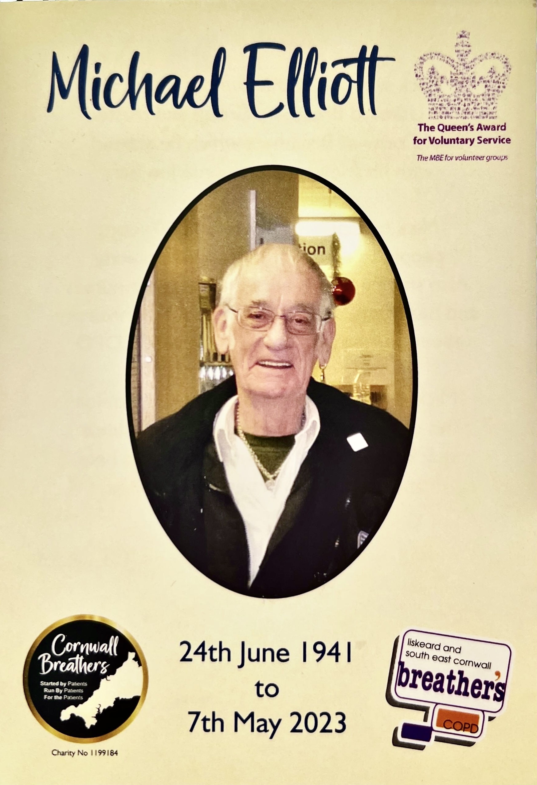 Michael Elliot 1941 – 2023 – Cornwall Breathers